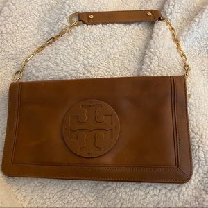 Tory Burch Brown Bombe Reva Clutch